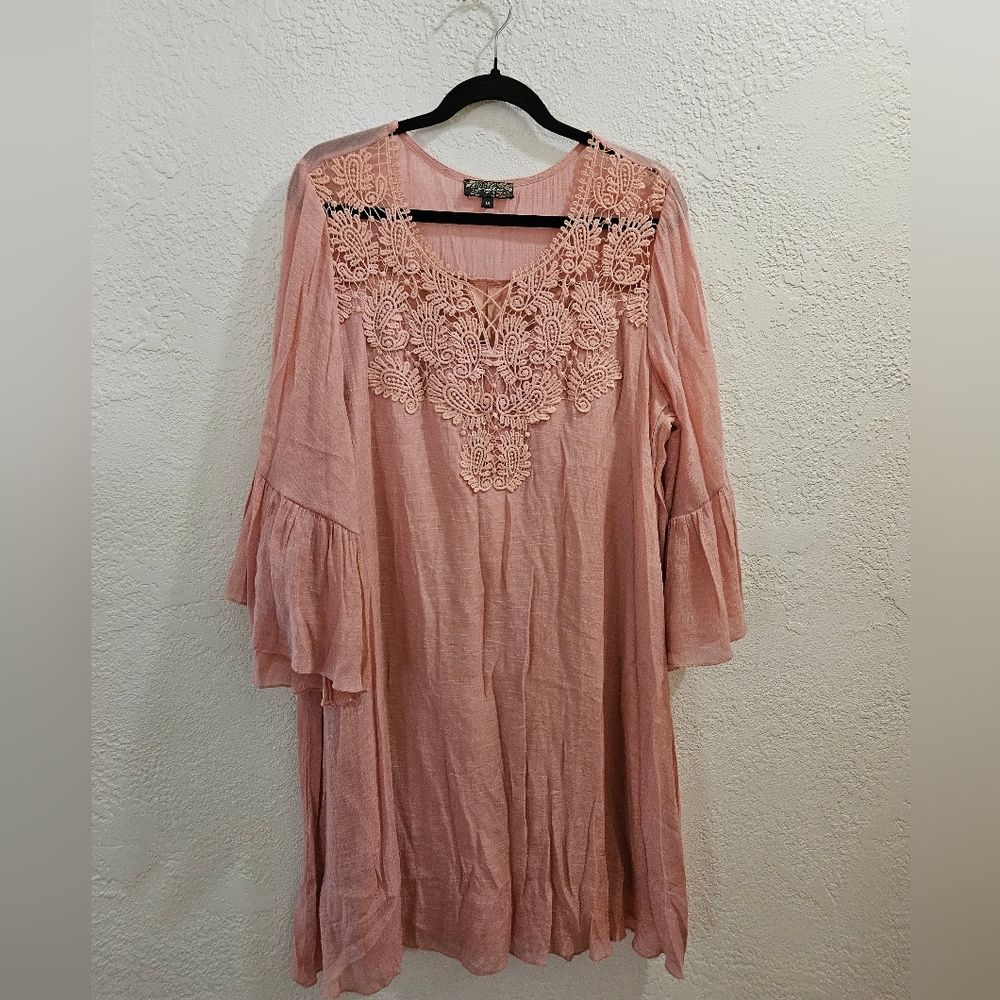 Blush pink Boho dress